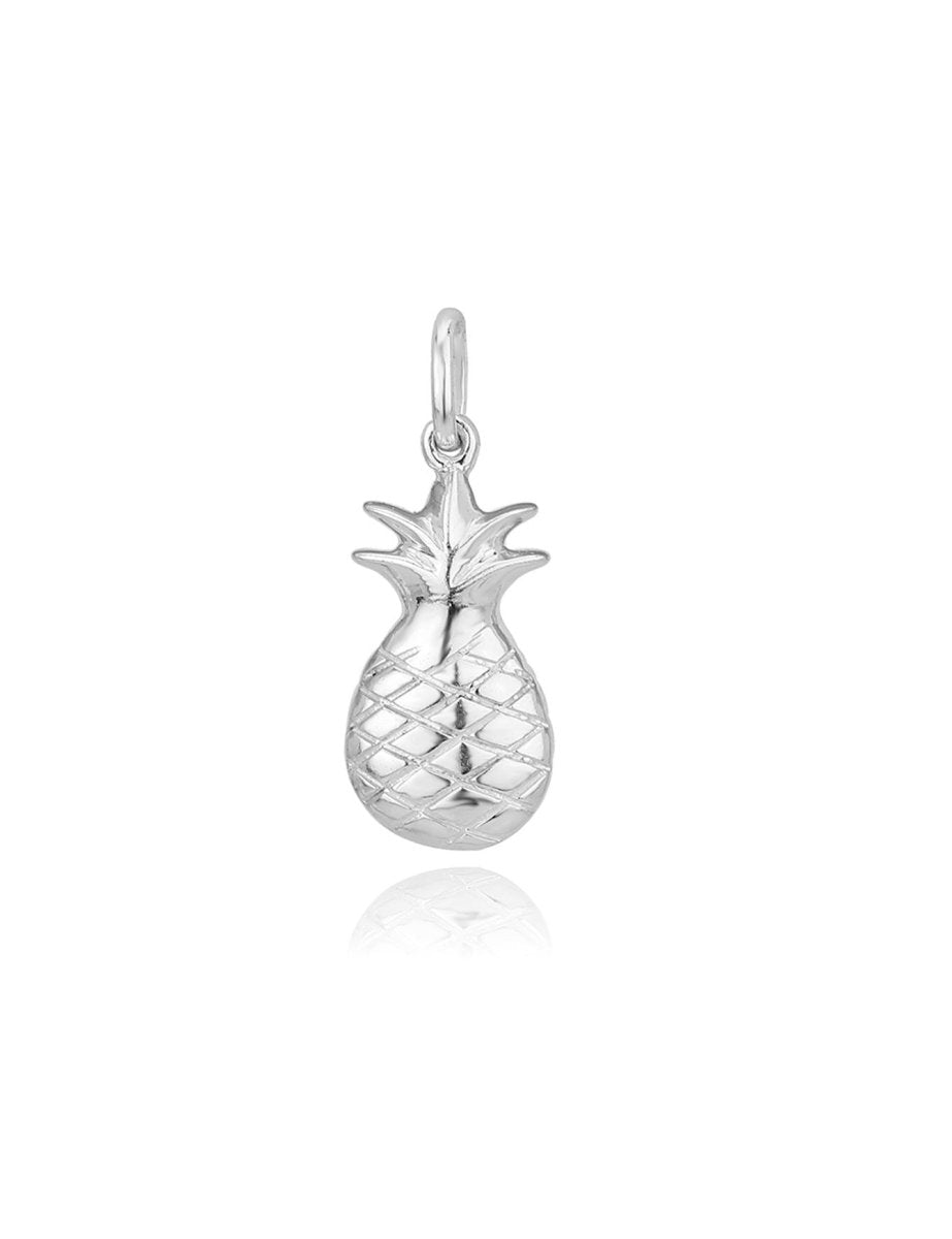 Ananas A nhänger 21x10 mm mit Öse Silber 925