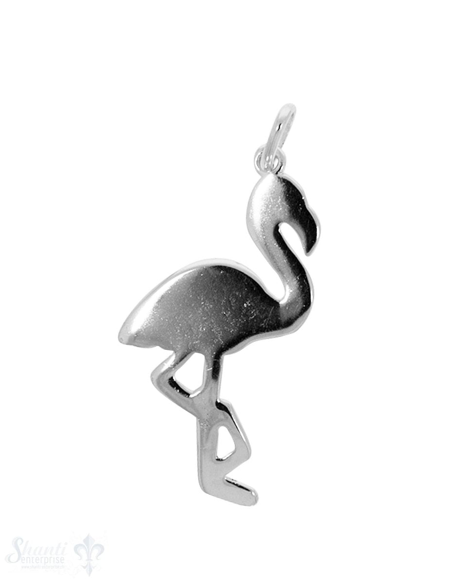 Anhänger Silber hell Flamingo 35x20 mm - Shanti Enterprise AG