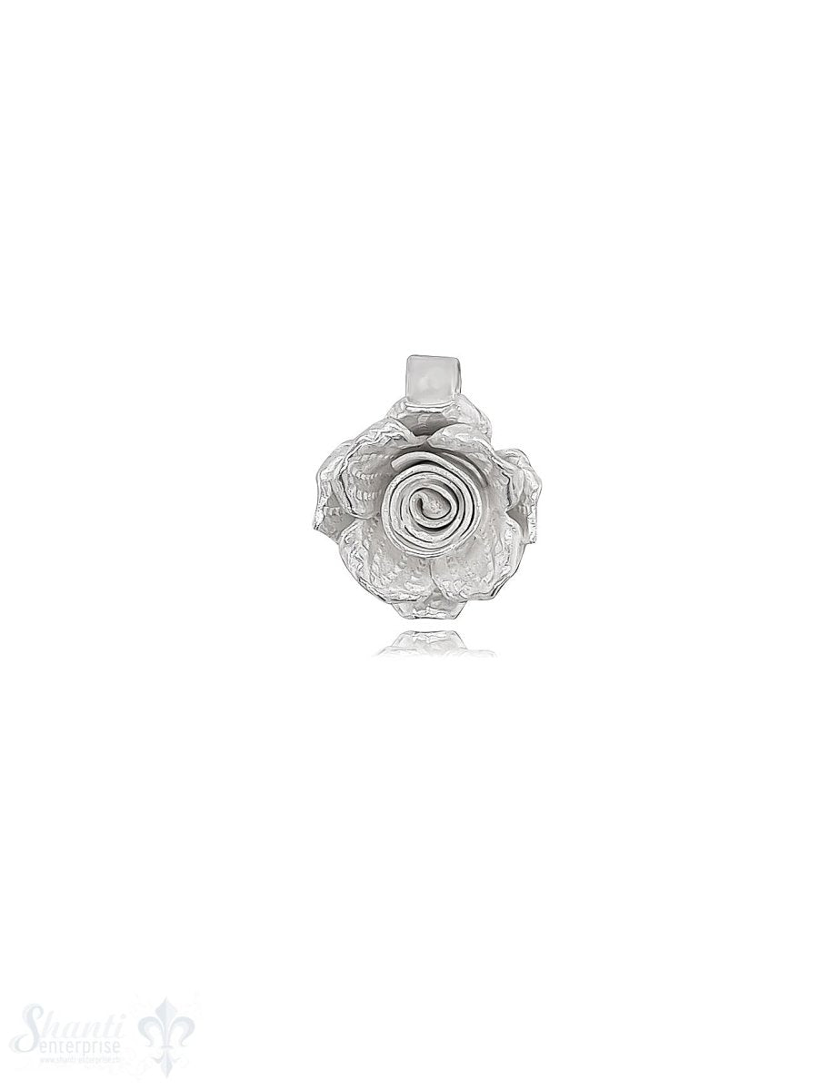 Anhänger Silber Rose 15 mm innen Quadrat mit Oese fix - Shanti Enterprise AG