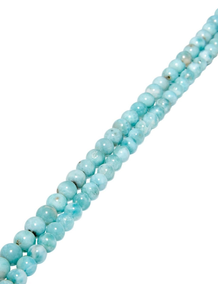 Larimar Strang mint poliert Kugeln AAA - Shanti Enterprise AG