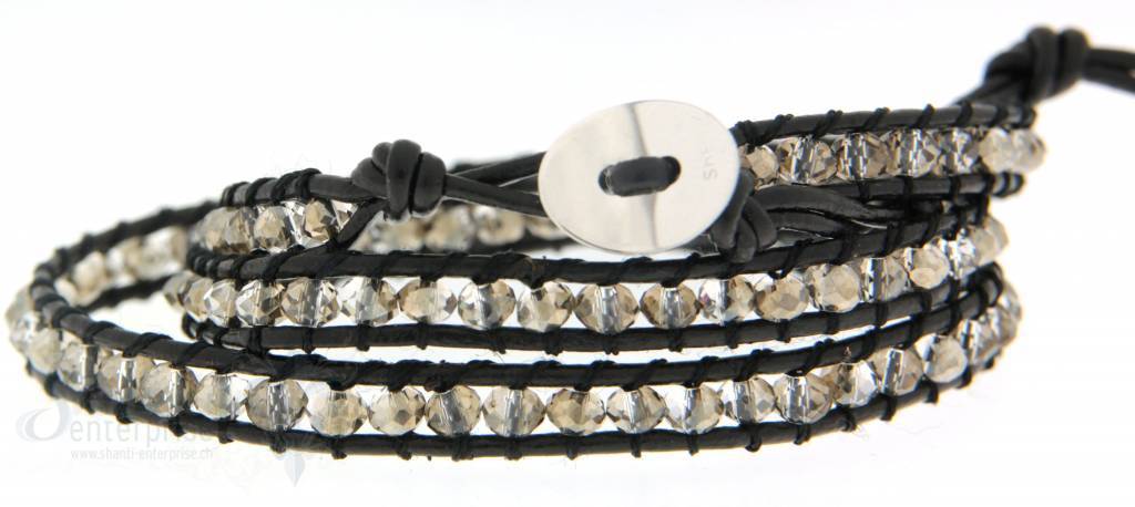 Leather Wrap Bracelet: Velvor 3 x Handgelenk - Shanti Enterprise AG