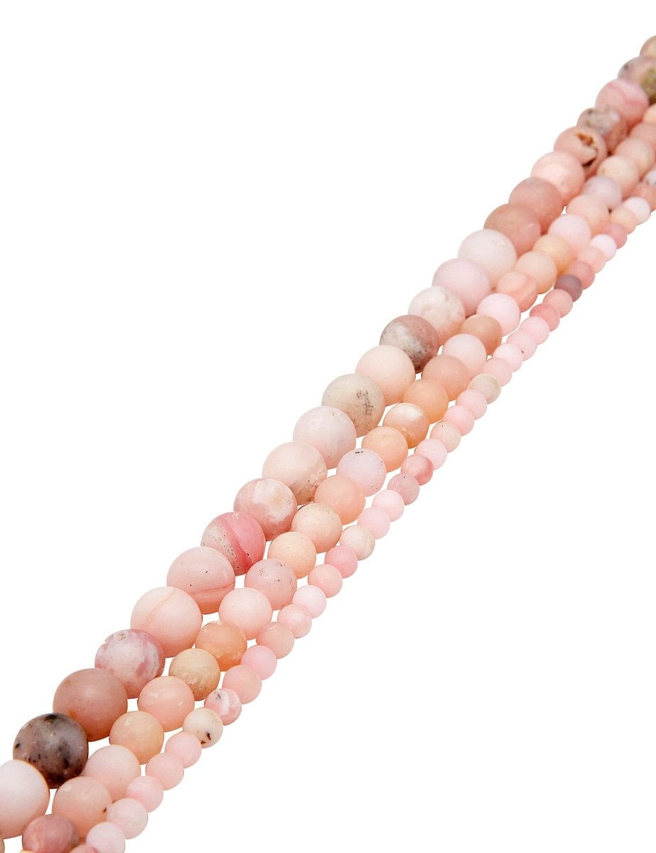 Opal Strang Natur rosa matt Kugeln - Shanti Enterprise AG