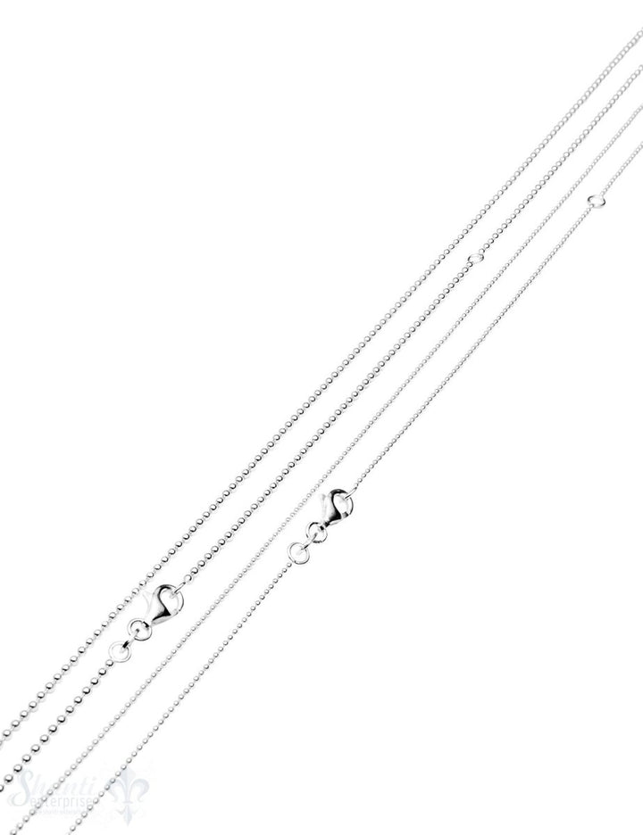Silberkette Kugel poliert Ø 1.0 mm - 6.0 mm - Shanti Enterprise AG