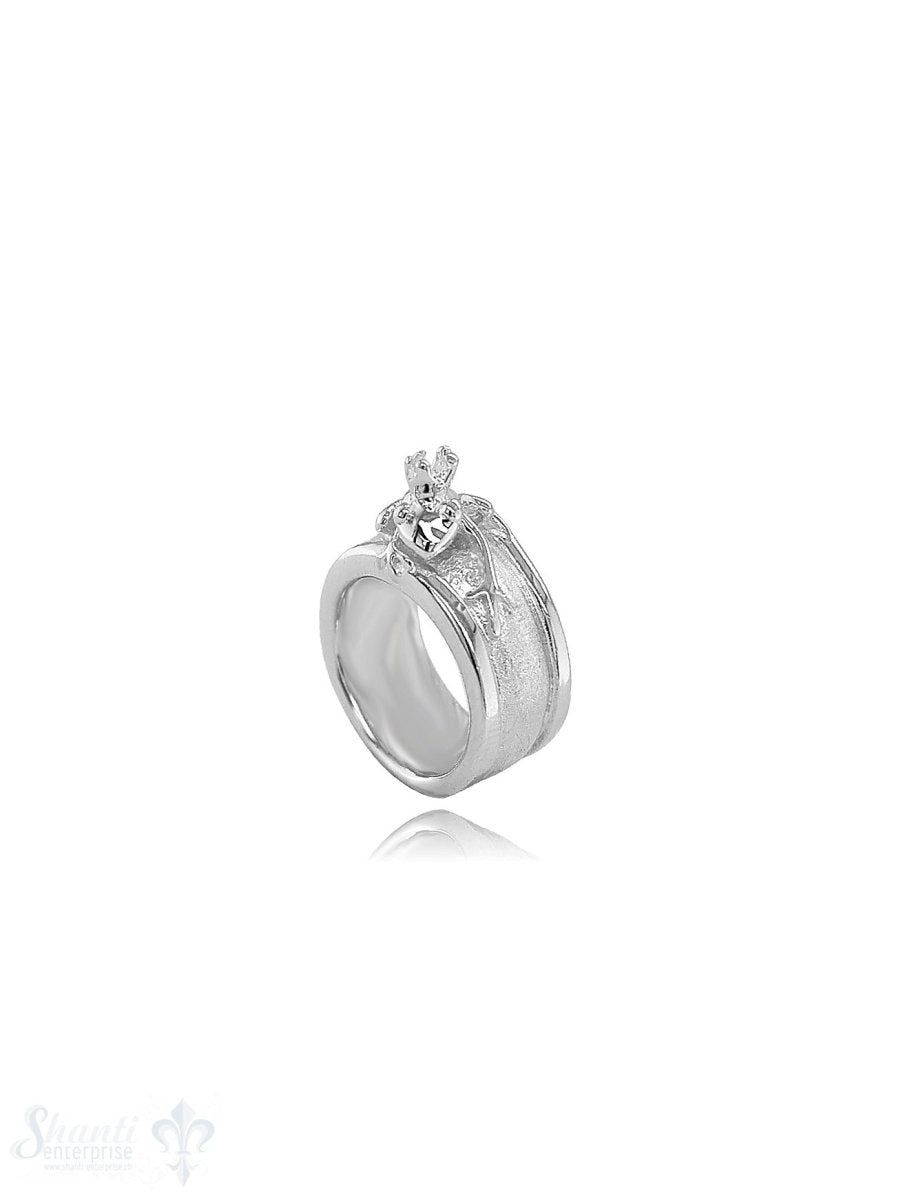 Silberring Frosch in Silber schmal - Shanti Enterprise AG